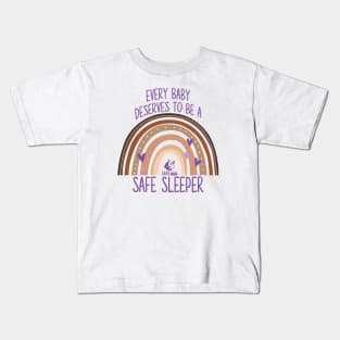 Safe Sleepers Diversity Rainbow Kids T-Shirt